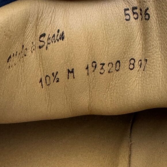 Mezlan Men’s 1968 Sneakers 10.5 M Navy Blue Suede Made in Spain Casual Shoes - Picture 9 of 11